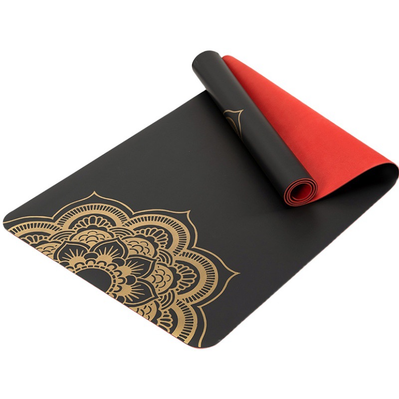 Hot Sell PU Eco Friendly Double Layer Cork Yoga Customized Logo Yoga Mat