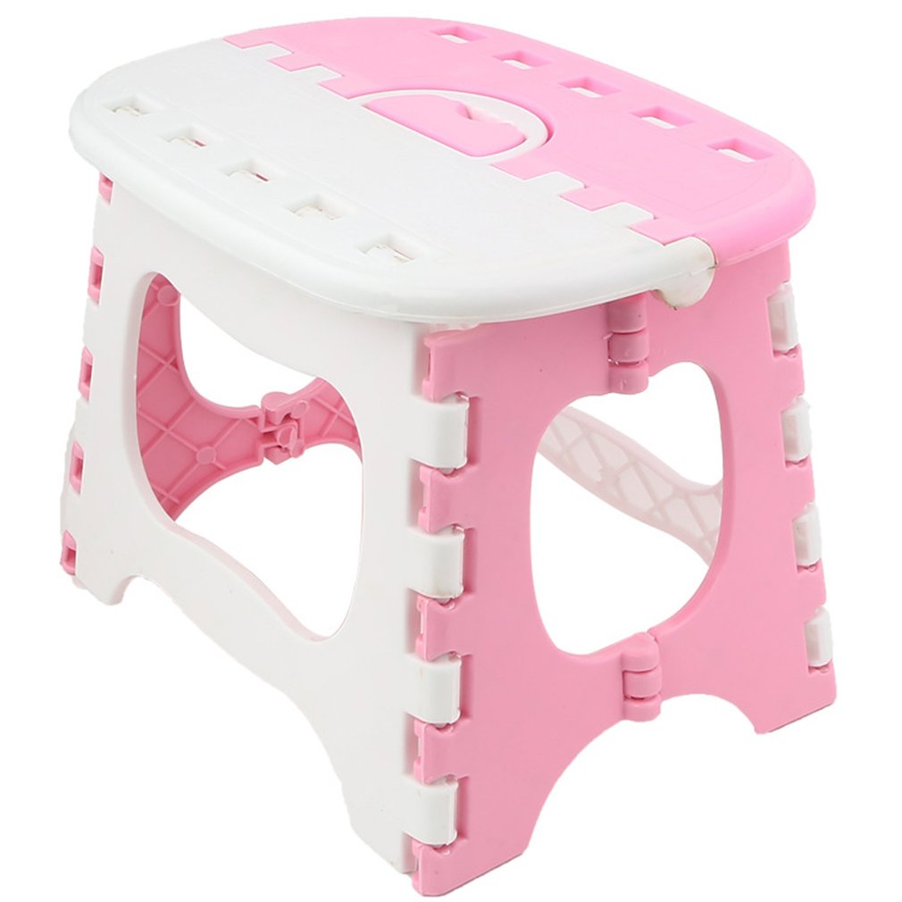 Multipurpose Plastic Folding Footstool Home Stool Train Outdoor Chair Storage Portable Stool Home Storage Chair