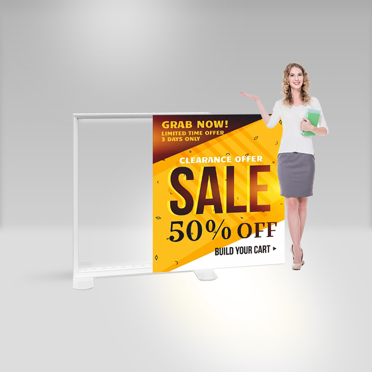 Led Backlit Poster Frame Aluminum Profile Seg Frameless Fabric Lightbox Display