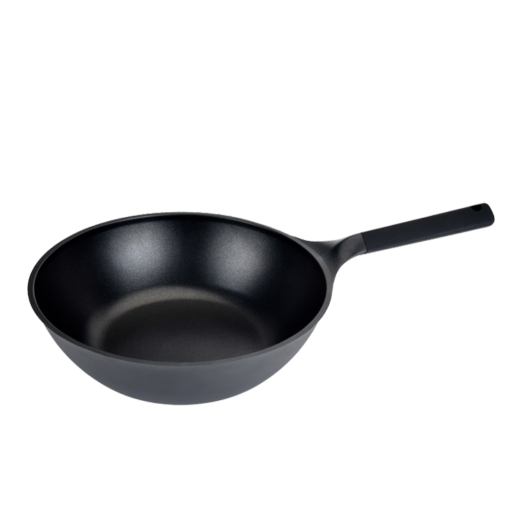 Custom die cast aluminum cookware sets nonstick chinese large burner pans woks