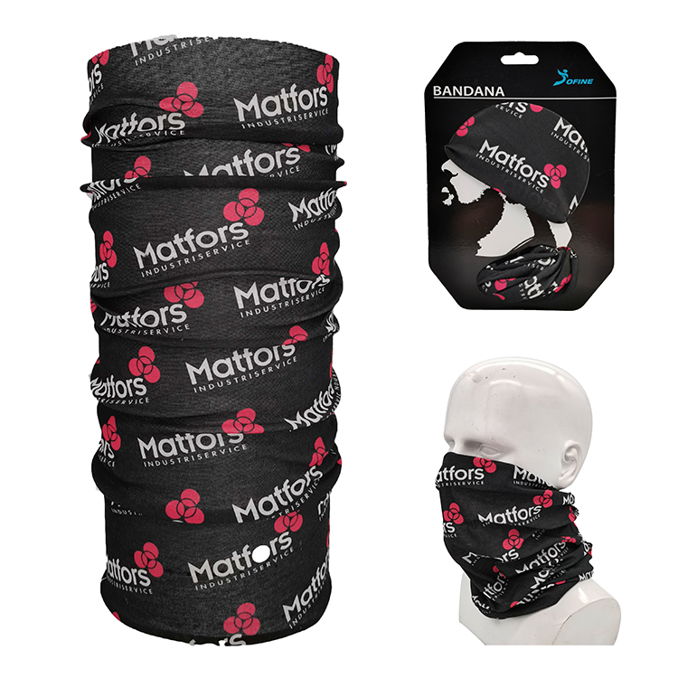Promotional fast delivery low MOQ high quality 100% polyester custom printing seamless multifunctional neck tube bandana scarf