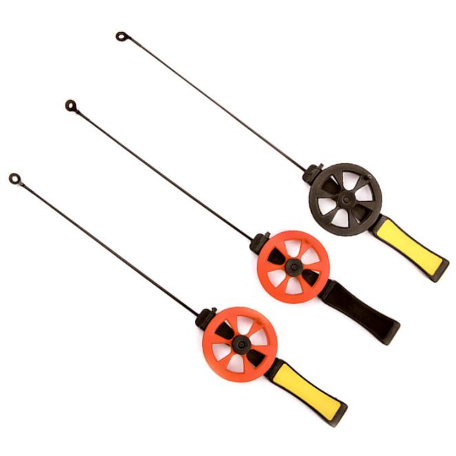 Plastic Fiberglass Ice fishing rod and reel combo