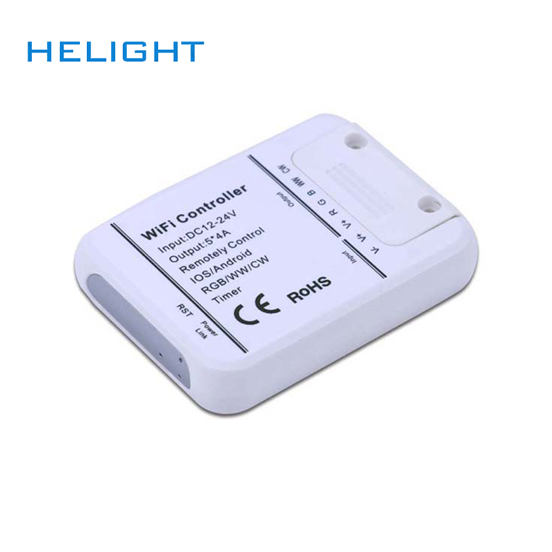 RGB RGBW RGB-WW-CW Wifi светодиодный контроллер DC12V 24V 16 миллионов цветов музыка и таймер Wifi управление для RGB RGBW Светодиодная лента.