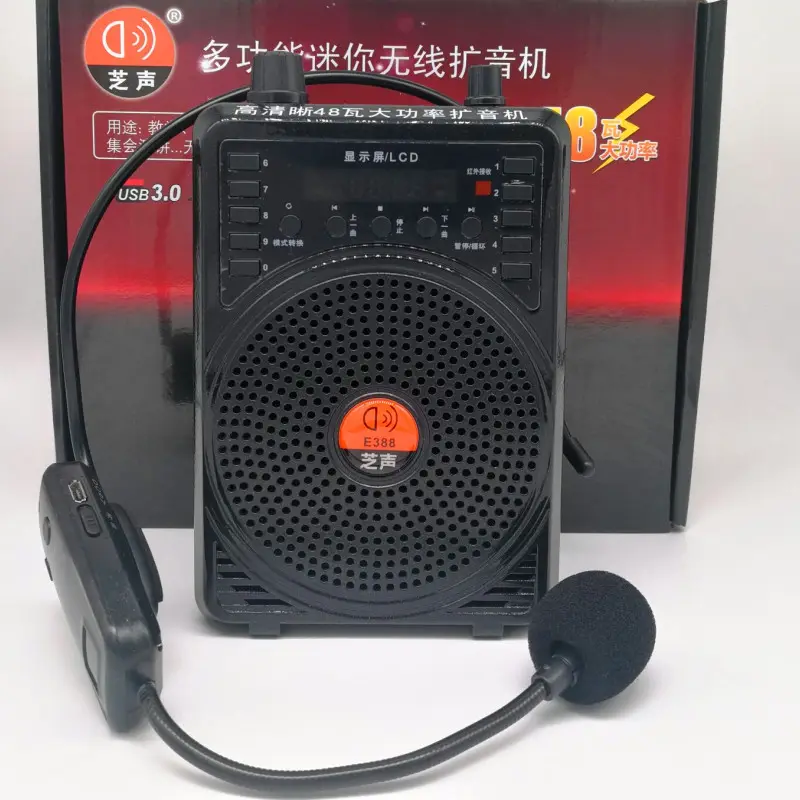 Professional Wireless Teachers Voice Amplifier Audio Amplifier With Microphone