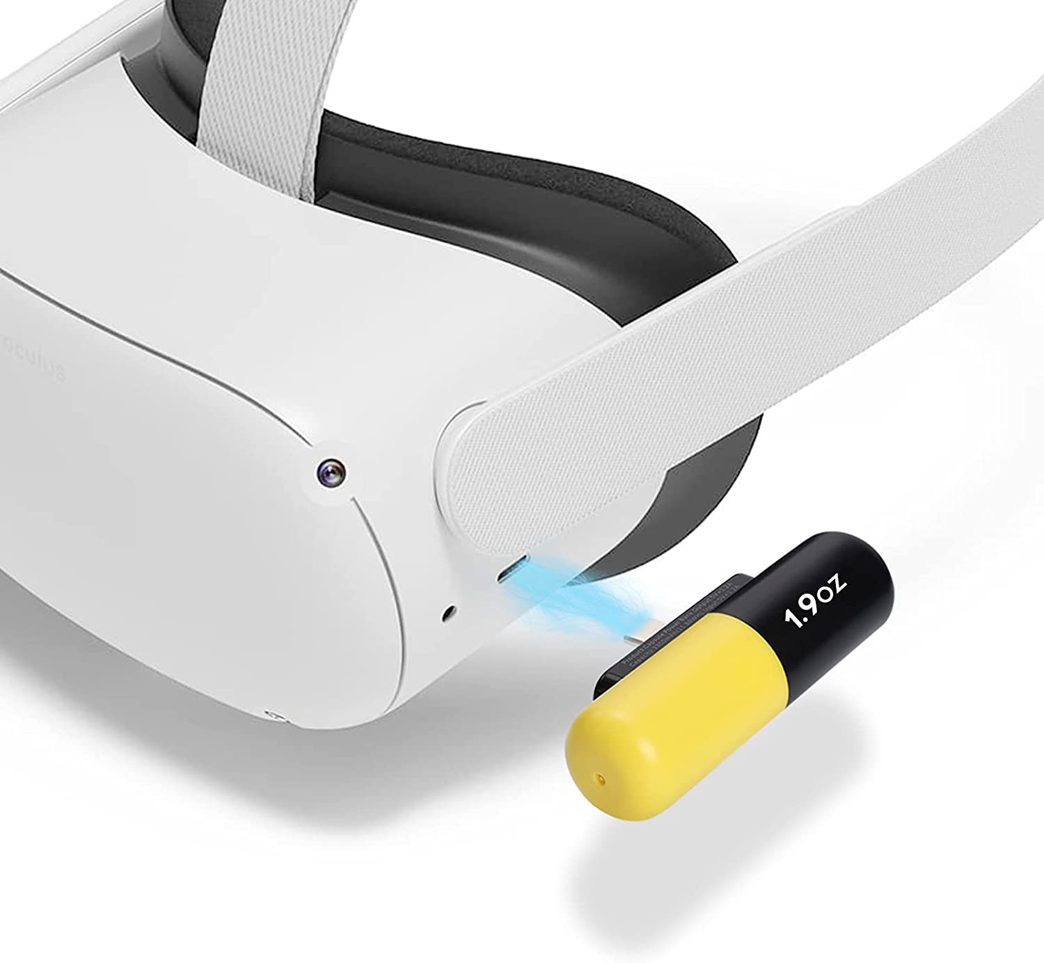 Капсульный блок питания Aolion для Oculus Quest 2 | Ультралегкий и портативный аккумулятор, совместимый с ремешком Oculus Elite