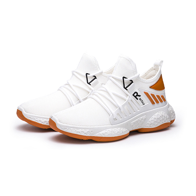 Gold Fashion Breathable All-match Outdoor Fly Woven Sports Casual Men Casual Shoes