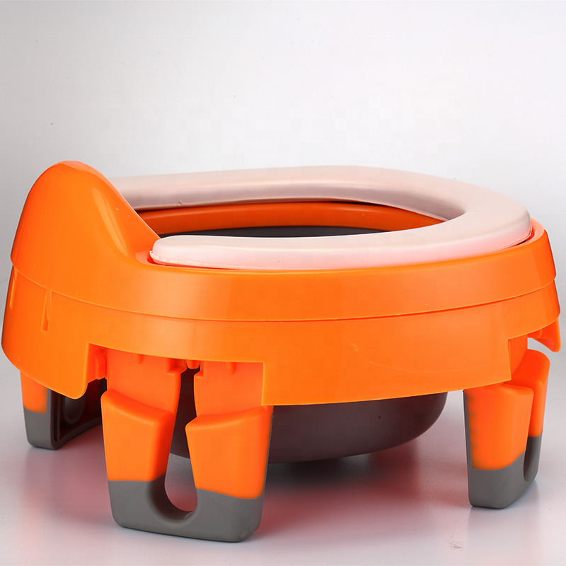 2021New Portable Travel Folding Baby Potty Training Toilet Seat for Toddler Kids