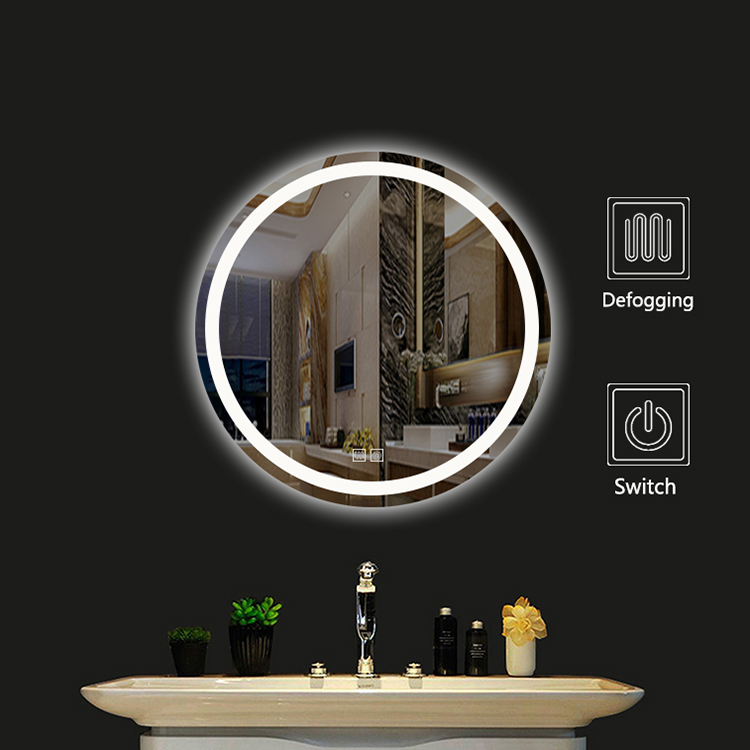 Wall mirror led bathroom beauty salon mirrors with led light