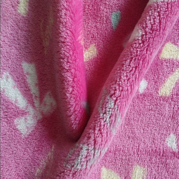 100% polyester fleece fabric kids baby wholesale printed flannel fabric 250gsm