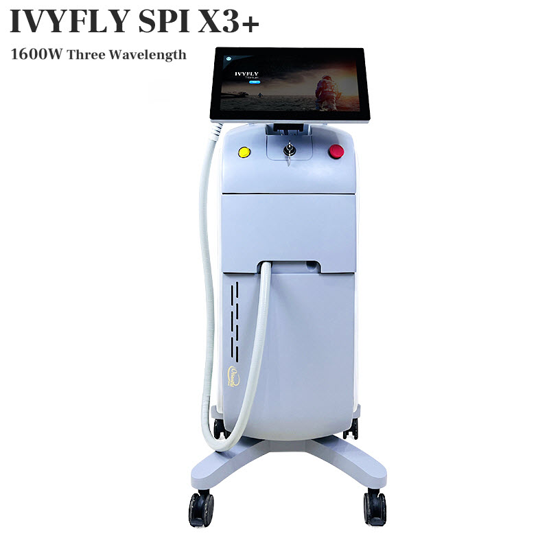 IVYFLY SPI X3 + 1600 Вт 755 808 1064 нм трехволновая Диодная лазерная эпиляция
