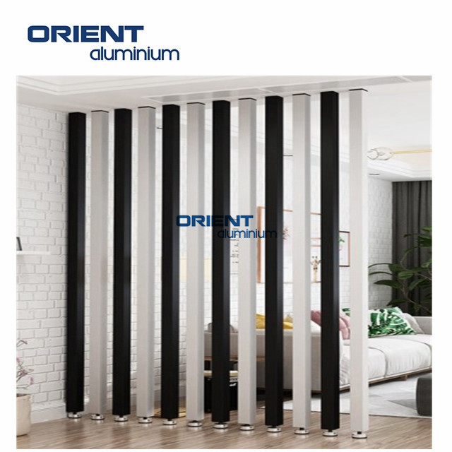 Factory Room Divider Partition Screen With black square tube