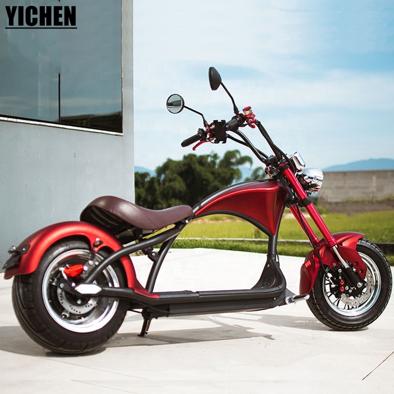 YICHEN Scooter Electrico Retro Motorcycle 70km Long Range Moped Bike Dualtron Electric Scooter EU Warehouse 2000w