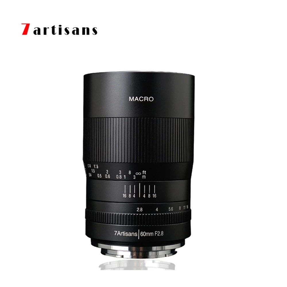 7 artisans 60 мм F2.8 фотографии APS-C объектив с фиксированным фокусным расстоянием макро объектив камеры объектива Sony NEX E крепление Canon EF-M Fuji FX Macro 4/3 крепление