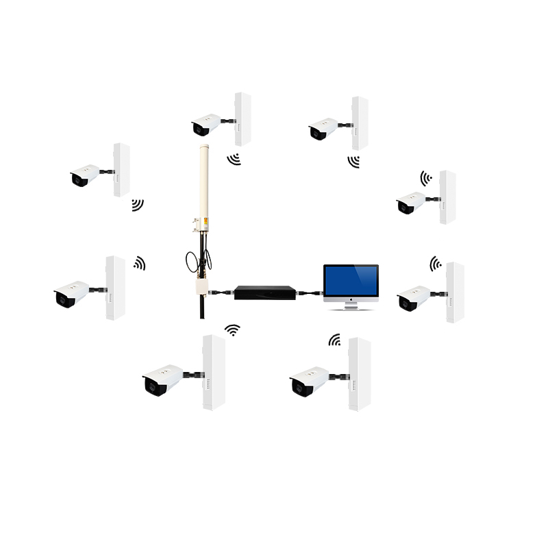 3km беспроводная Wi-Fi 2 МП ip-камера wifi камера видеонаблюдения 8ch камера nvr kit