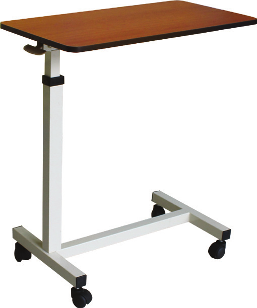Top selling Overbed table in Hospitals and Clinics Medical Adjustable Overbed Bedside Table With Wheels (Hospital and Home Use)