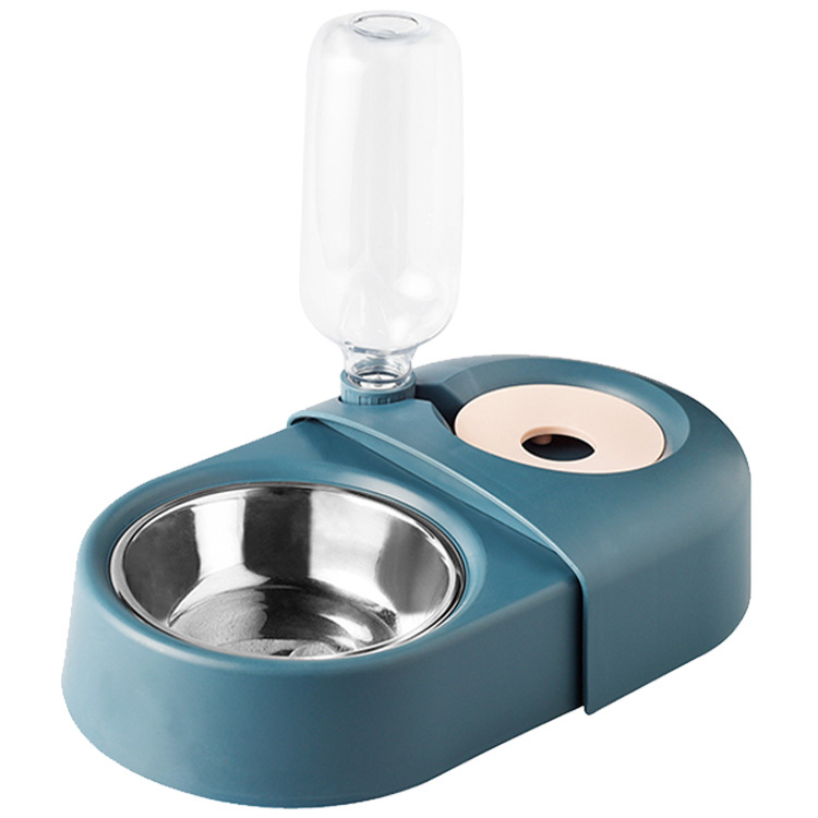Multifunction Stainless Pet Automatic Drinking Water Food Feeder Suitable for Cats or Small Dogs