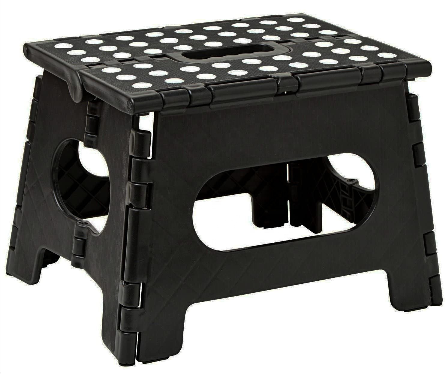 Folding Step Stool - The Lightweight Step Stool is Sturdy Enough to Support Adults and Safe Enough for Kids. Opens Easy with One