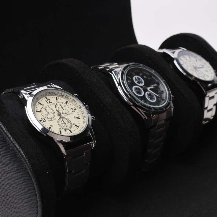 Ready to Ship Leather High Quality and Cheap Travel Wrist Watch Case Bag Watch
