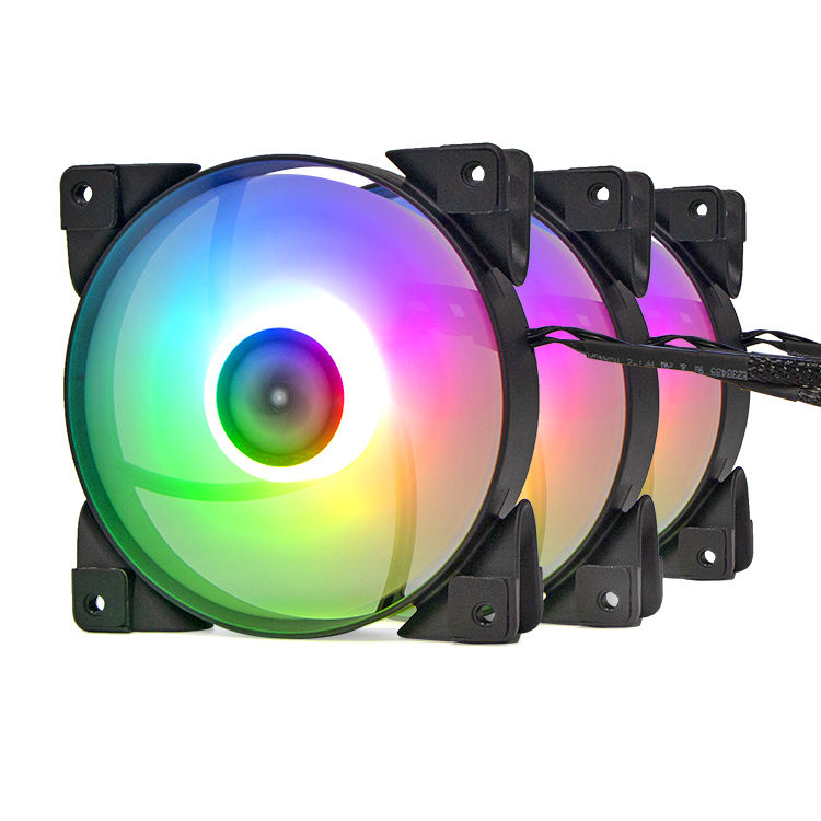 Заводская Прямая продажа хороший продукт кулер 120 мм управление RGB Изменение цвета Светодиодная симфония охлаждение бесшумный вентилятор ЦП