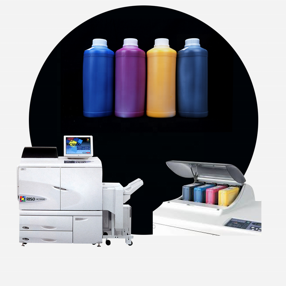 High quality RISOs 5500 ink for Risos ComColors ,prints more,does not block the inkjet head, color standard