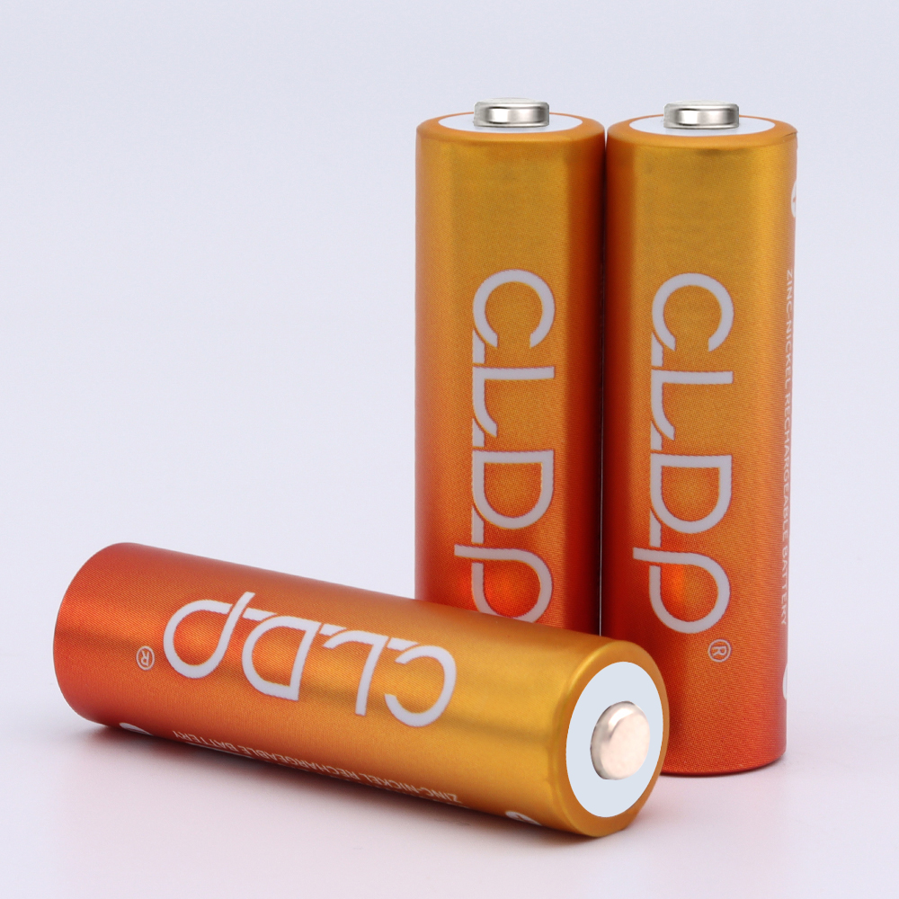 CLDP New Design 1500mWh Size AA 1.6V Zn-Ni Rechargeable Battery Cell Manufacture