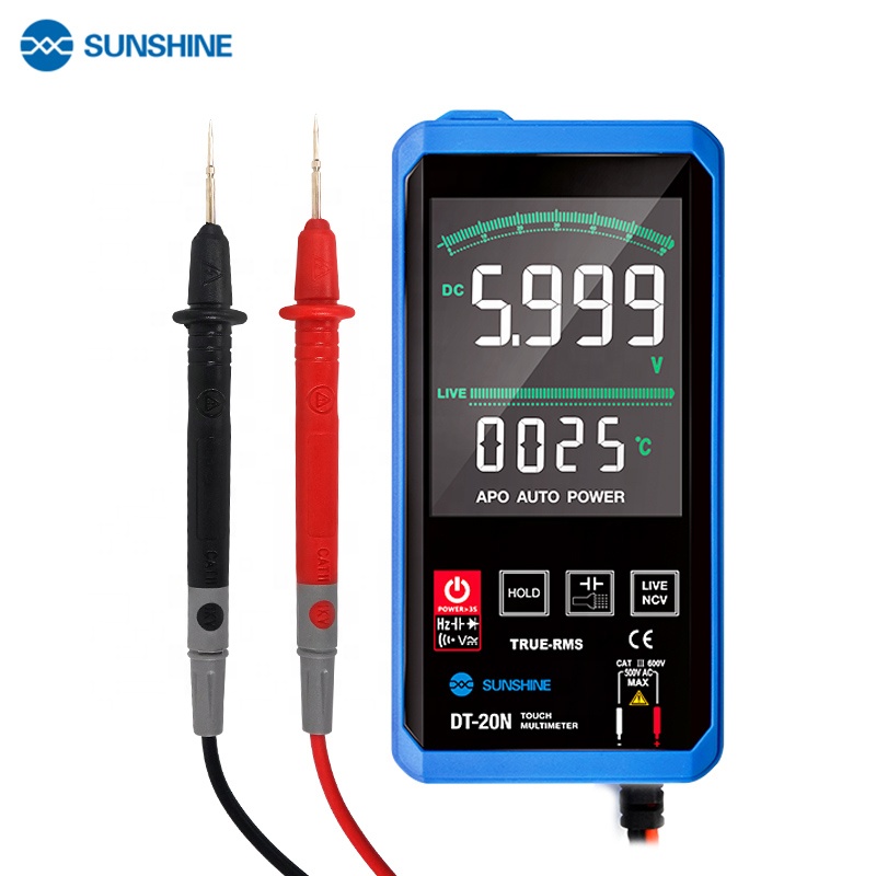 Sunshine DT-20N сенсорный мультиметр переменного тока/постоянного тока мини цифровой мультиметр