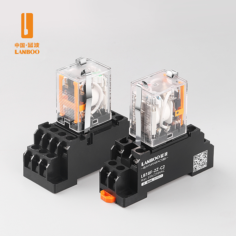 LANBOO миниатюрное промежуточное реле F18 HH54 MY AC DC 12 24 220V 8/14 Pins управление электромагнитное реле 5A 250VAC