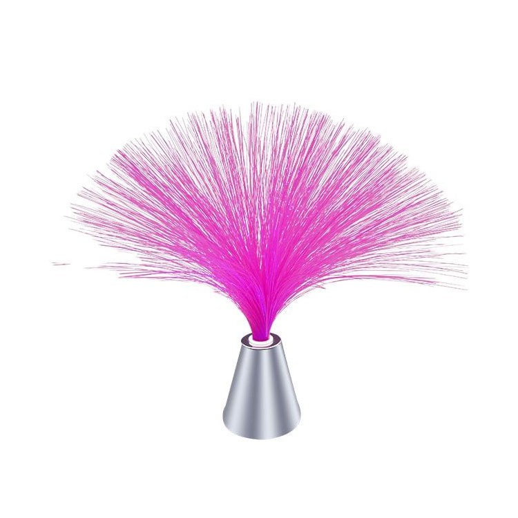 Super Factory Colorful Christmas Party Night Light Multicolor Gradual Change Crystal Base Waterproof Led Fiber Optic Light