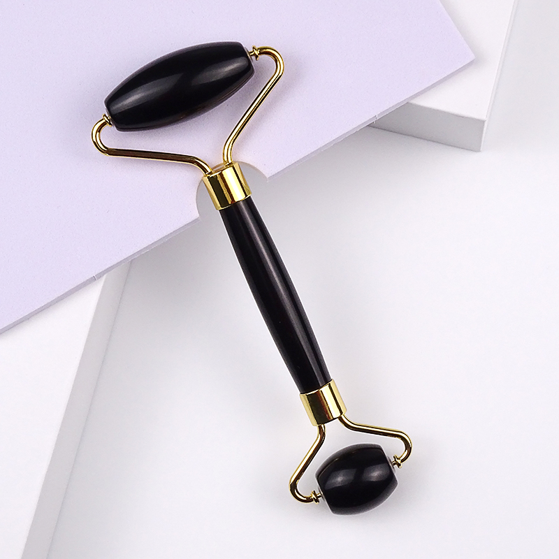 Original 100% Natural Jade Stone Cheap Price Black Jade Facial Massager Roller for Face Neck Body