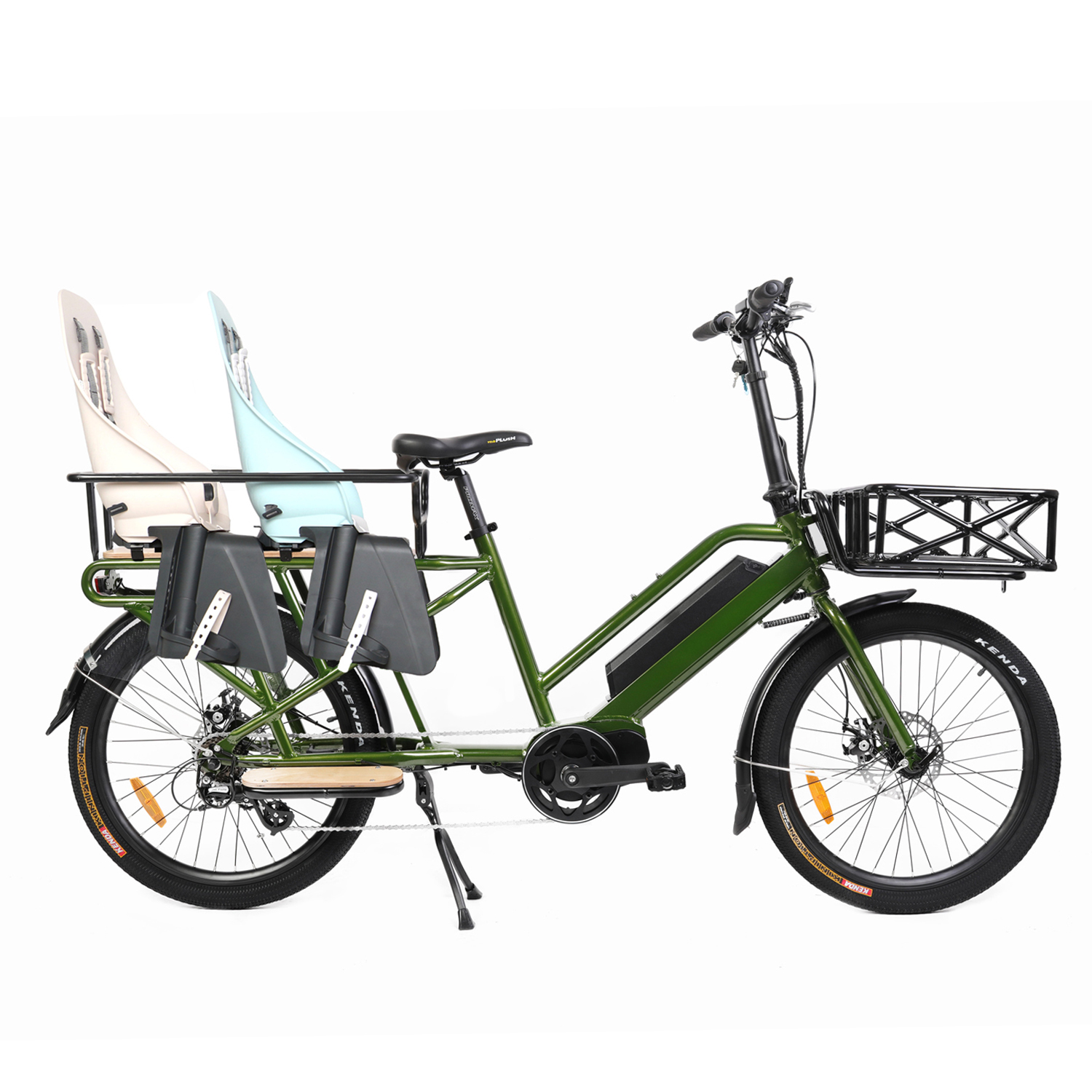 Модель городских шин 24 дюйма, модель G20-CARGO E-Bike 48 В/500 Вт, двигатель DAPU Mid-Drive