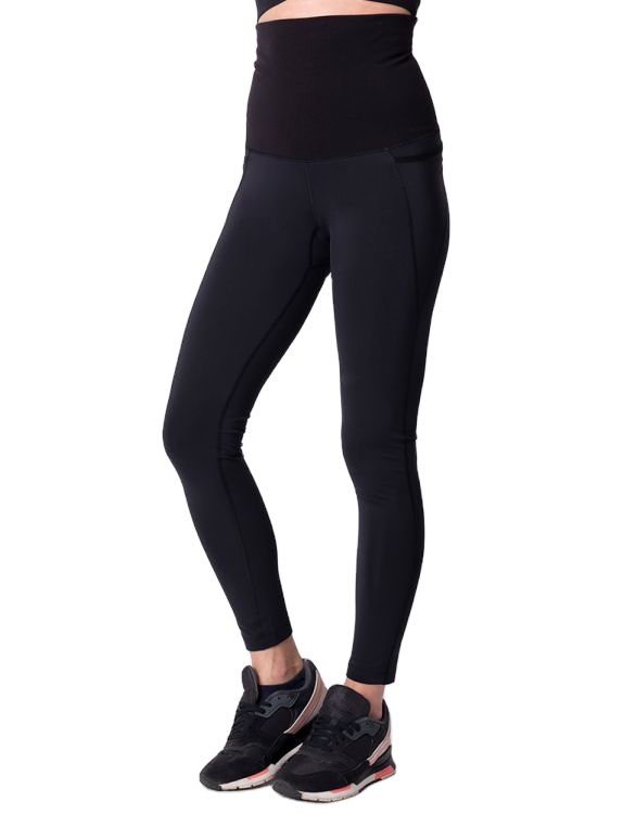OEM ODM Mid Compression Nylon Tummy Control Post Pregnancy Active Leggings