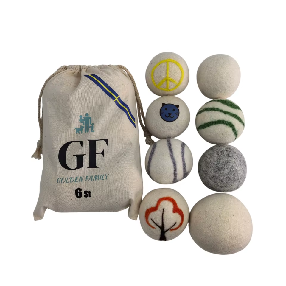 Hot Selling Eco-friendly Wool Laundry Detergent Balls Household Cleaning Products Laundry Drying Balls for Washing Machine Set