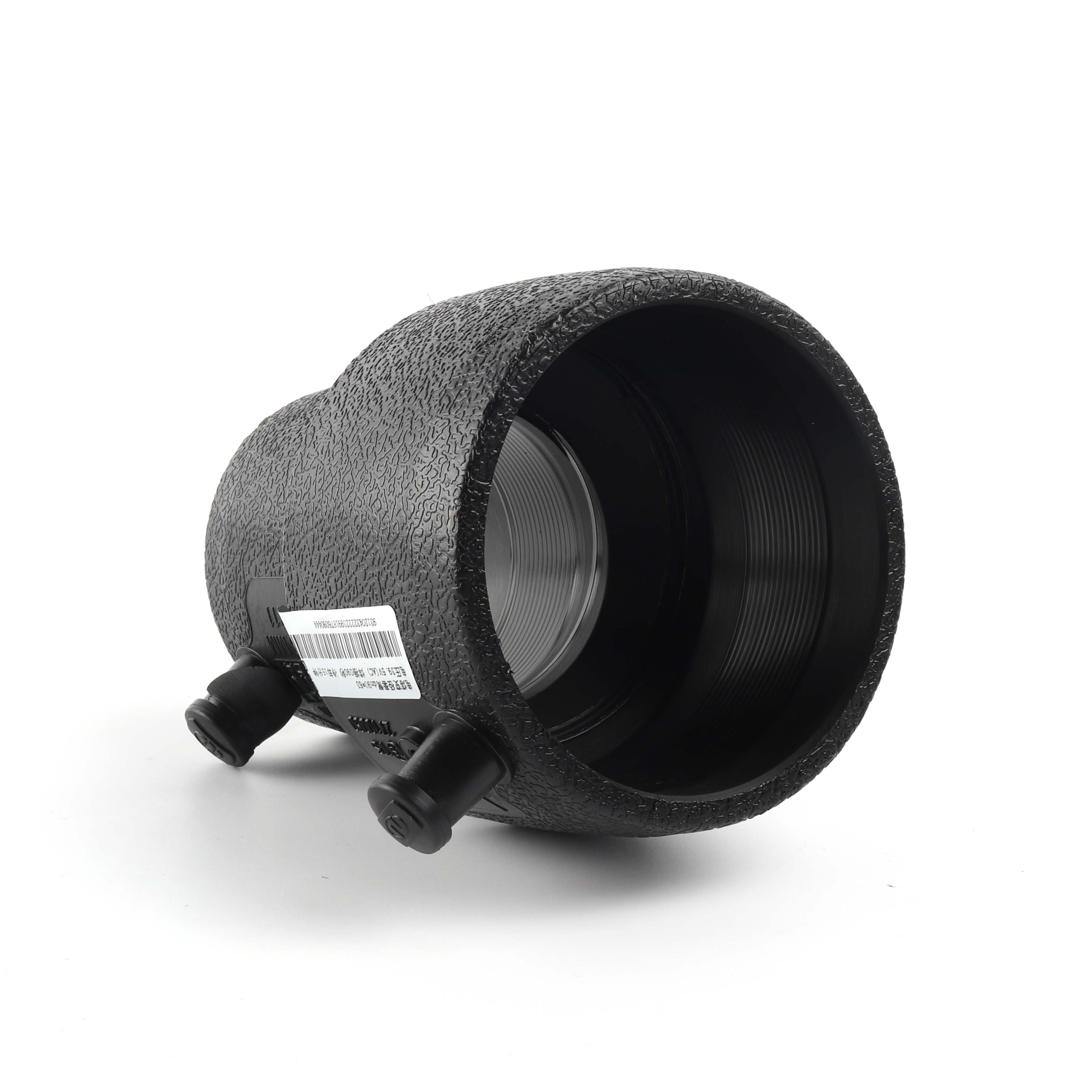 Завод HDPE PE пластиковый электросварные с фокусным расстоянием 25 мм Черный трубы фитинги редукционный купинг фитинги adaptetor reduer отверстия PE шарнир для поли трубы