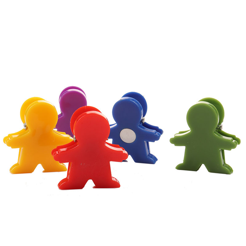 Plastic Cartoon Magnetic Clip For files Magnet Clip