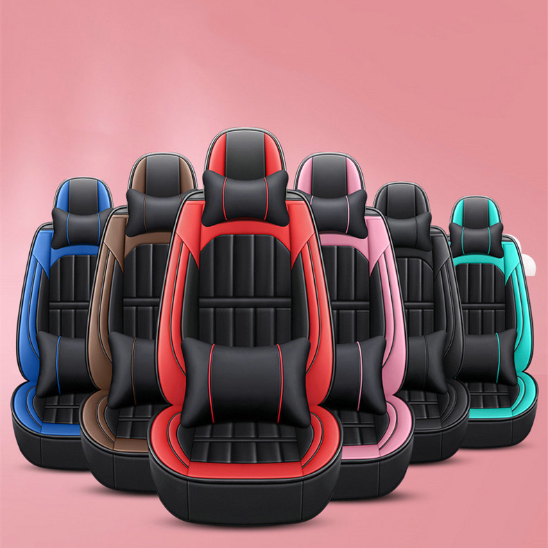 luxury PVC leather full set universal car seat cover