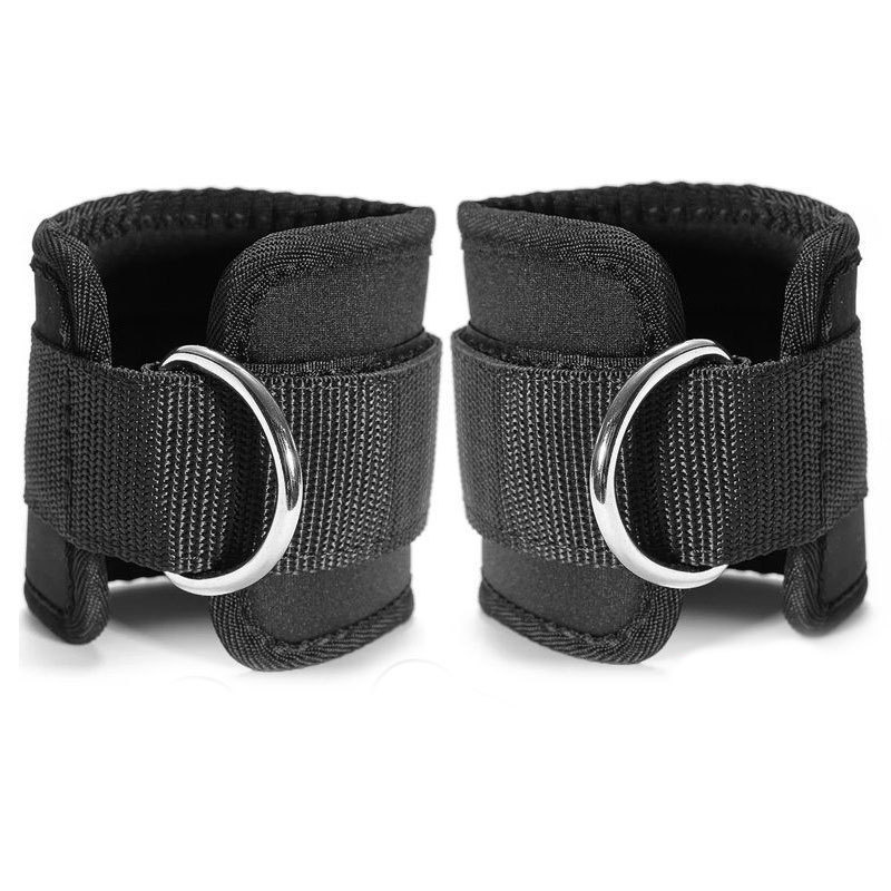 GEDENG Ankle Straps for Cable Machine Glute Kickbacks, Padded Ankle Cuffs Gym Lower Body Exercises Fitness Accessories