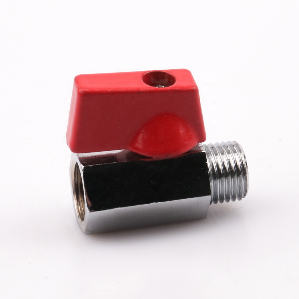 OEM 1/4 "Мама BSP x 1/4" Мама BSP латунный Мини-шаровой клапан