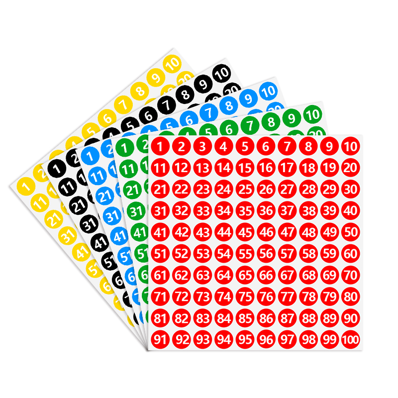 Hot selling colorful Dot Digital Label Product Shipping Marking Label Self-adhesive Stickers