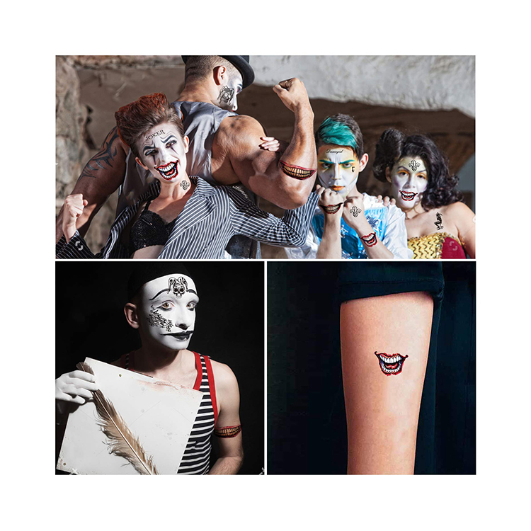 Halloween Tattoos Safe Non-Toxic Body Temporary Tattoo