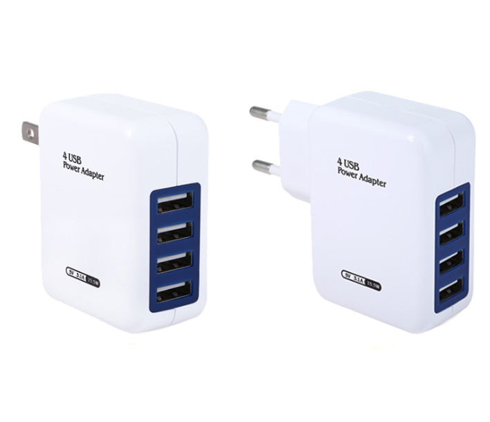 DP EU многофункциональное зарядное устройство 5V 2.A 4USB для мобильных телефонов