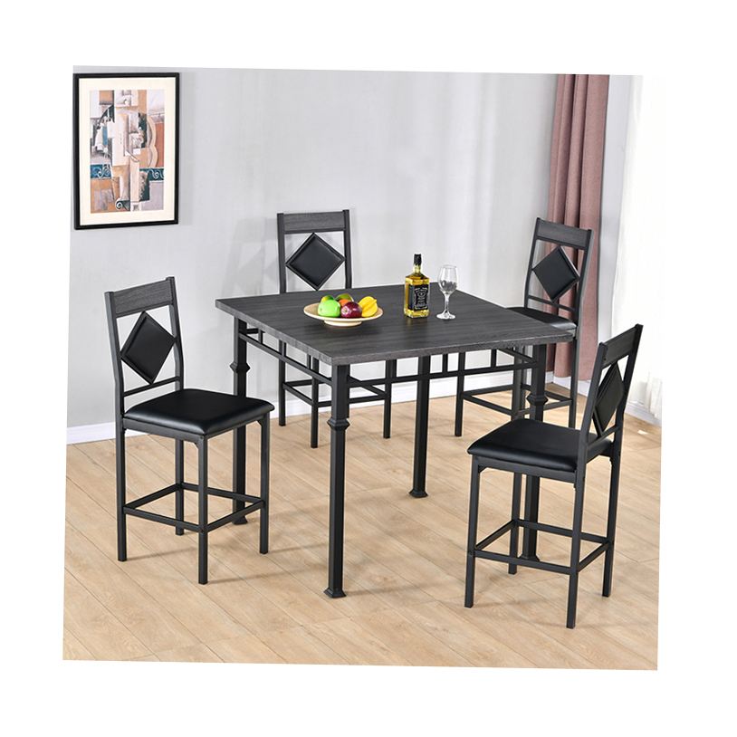 furniture luxury restaurant french cheap nordic modern counter height rustic 4 seater dining room set