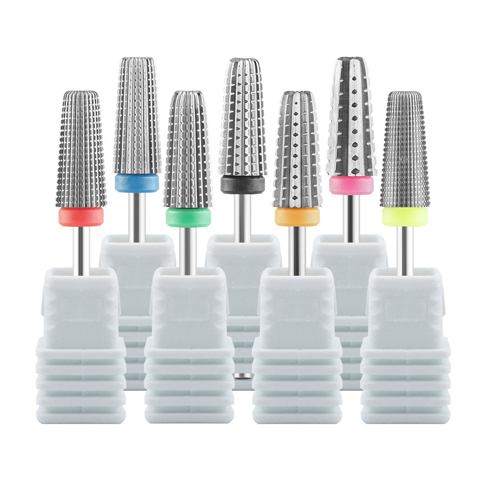 72-hour fast shipping Popular carbide drill bit exfoliates dead skin nails 5-in-1 Tungsten Steel Nail Polish Tungsten Nail Bits