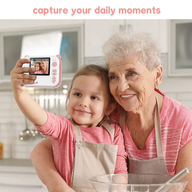 Fun Handheld Kids Instant Camera DIY Color Direct Print Black and White Photo Perfect Gift for children
