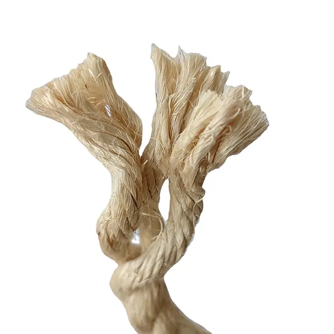 Natural sisal rope for use in the construction industry, ship cables, household decoration