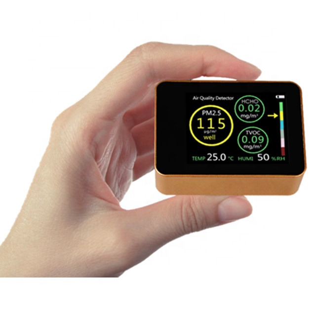 Многофункциональный детектор качества воздуха TVOC/HCHO/PM1.0/PM2.5/PM10/температура/Влажность