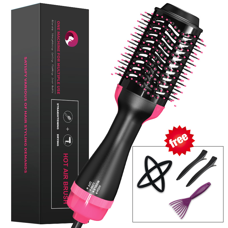 Drop shipping Professional 3 In 1 Hair Dryer & Volumizing Brush Stock One Step Hair Dryer And Styler Electric Hot Air Brush