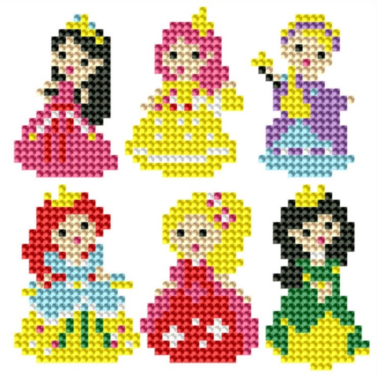 5D DIY Princess Diamond Painting Creative Sticker children's handmade Craft Kit
