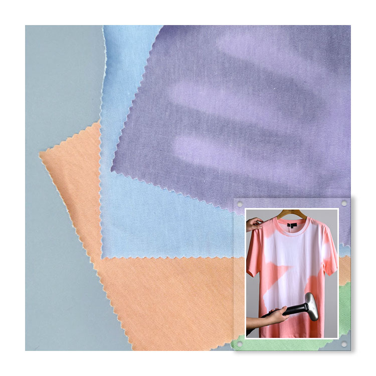 Free sample! 100% cotton knitted color change thermochromic fabric for T-shirt