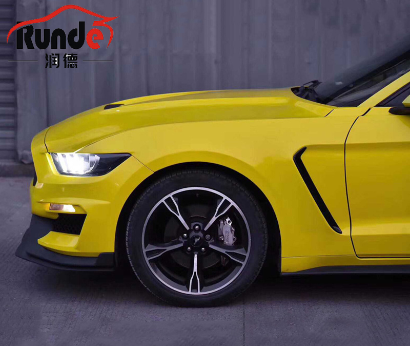 Детали кузова автомобиля Runde, крыло GT350 из алюминиевого сплава для 2015-2020 Ford Mustang, крыло