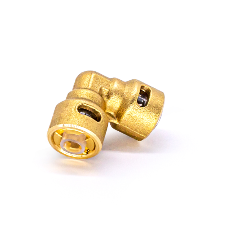 RectorSeal 87024 PRO-Fit 1/4 "быстрое соединение 90 локтей латунные герметичные Двойные уплотнительные кольца HVAC/R до 870 psi (60 бар)